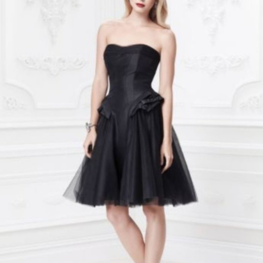 Zac Posen Black Strapless Dress